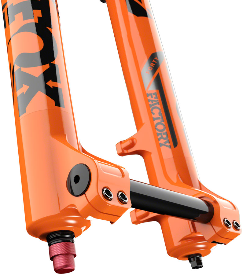 Load image into Gallery viewer, FOX 40 Factory Suspension Fork - 29", 203 mm, 20TA x 110 mm, 52mm Offset, GRIP X2 Damper, Shiny Orange
