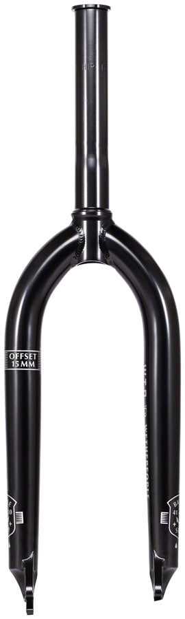 Load image into Gallery viewer, We The People BattleShip BMX Fork - 20&quot;, 15mm Offset, Black
