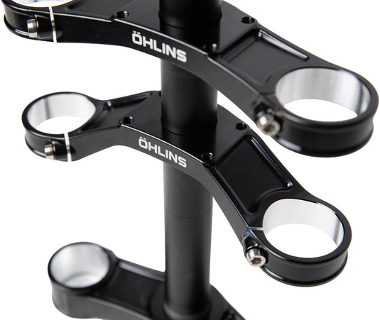 Ohlins DH38 Suspension Fork Crownset - 46mm Offset, Flat and Riser Upper Crowns, Includes Fork Bumpers