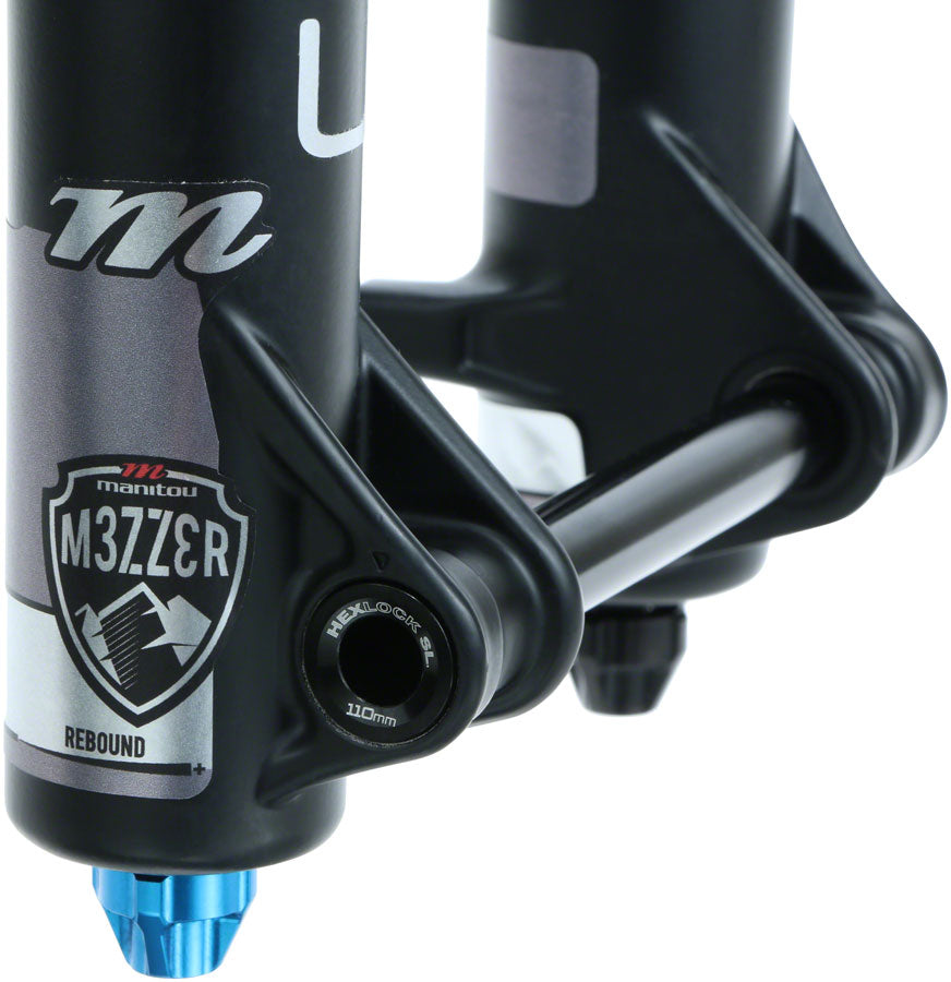 Manitou Mezzer Pro Suspension Fork - 29" 180 mm 15 x 110 mm 44 mm Offset Black