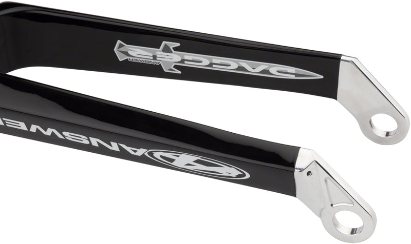 Load image into Gallery viewer, Answer BMX Dagger Pro Fork 20&quot; 20mm Forged Dropout Matte Black Carbon Legs

