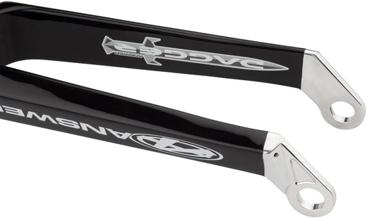Answer BMX Dagger Pro Fork 20" 20mm Forged Dropout Matte Black Carbon Legs