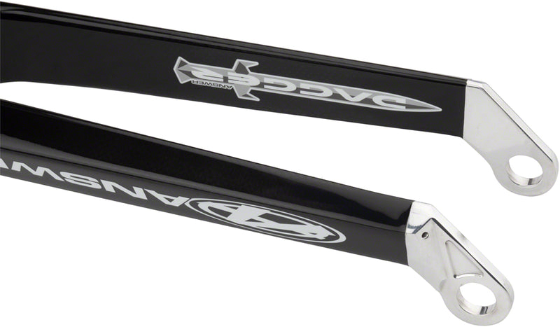 Load image into Gallery viewer, Answer BMX Dagger Pro Fork 24&quot; 20mm Forged Dropout Matte Black Carbon Legs
