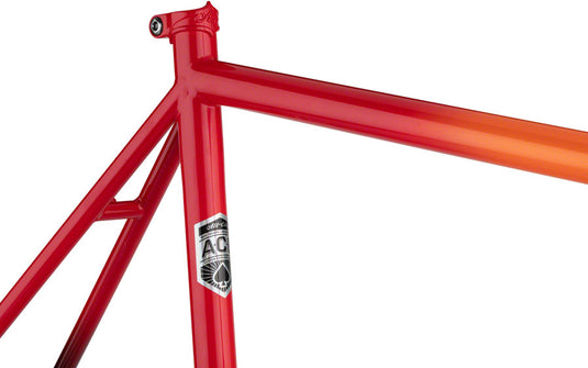 All-City Zig Zag Frameset - 700c, Steel, Orange/Red Fade, 46cm