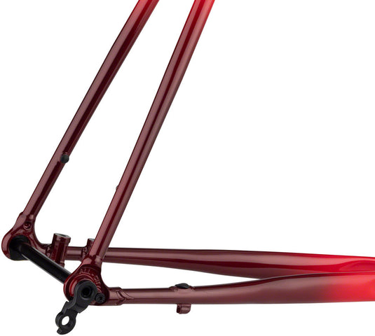 All-City Zig Zag Frameset - 700c, Steel, Orange/Red Fade, 55cm