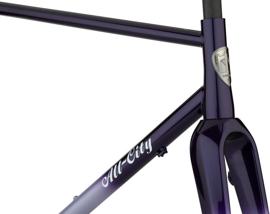 All-City Cosmic Stallion Frameset - 700c, Steel, Purple Fade, 61cm