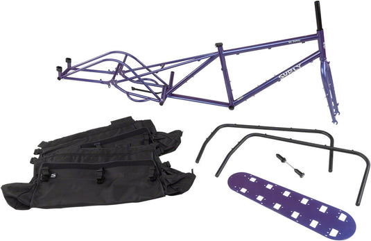 Surly Big Dummy Cargo Framekit - 26", Steel, Bruised Ego Purple, Large