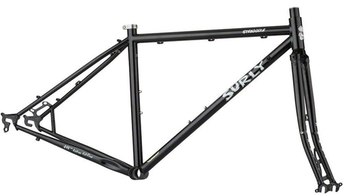 Surly-Straggler-700c-Black-Frameset-Cyclocross-Frame-Road-Bike-FM0962