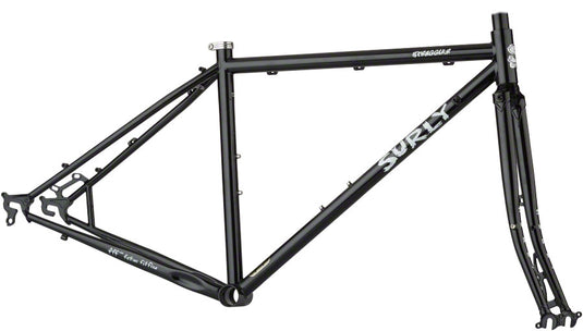 Surly-Straggler-700c-Black-Frameset-Cyclocross-Frame-Road-Bike-FM0958