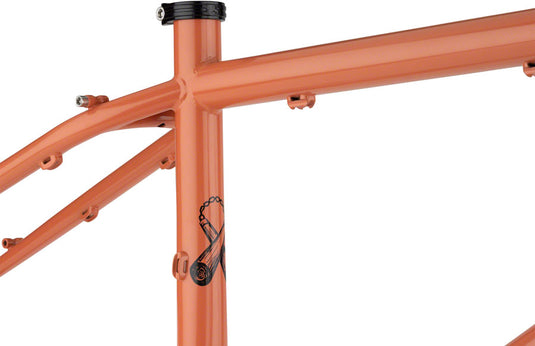 Surly Karate Monkey Frameset - 27.5", Steel, Peach Salmon Sundae, Small