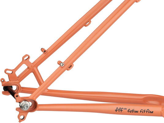 Surly Karate Monkey Frameset - 27.5", Steel, Peach Salmon Sundae, X-Small