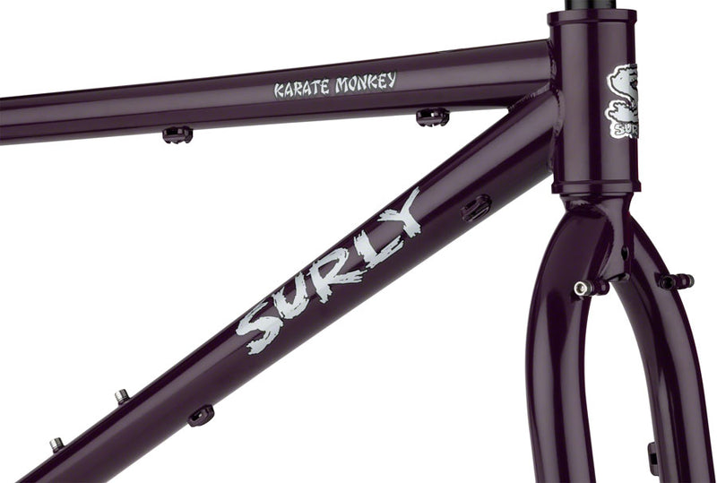 Load image into Gallery viewer, Surly Karate Monkey Frameset - 27.5&quot;, Steel, Organic Eggplant, X-Small
