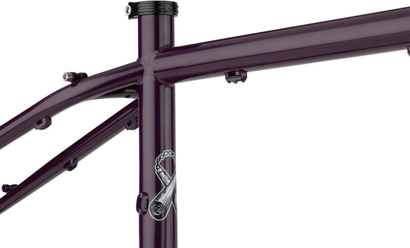Load image into Gallery viewer, Surly Karate Monkey Frameset - 27.5&quot;, Steel, Organic Eggplant, Small

