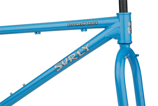 Surly Ice Cream Truck MDS Frameset XL Jack Frost Blue includes 2 Black Rolling Darryl Rims