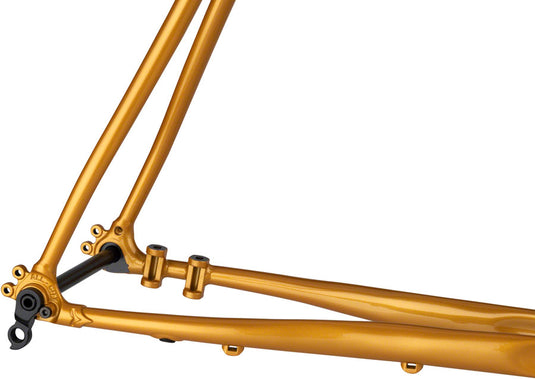 All-City Cosmic Stallion Frameset - 650b/700c, Steel, Black/Brick/Bronze, 49cm