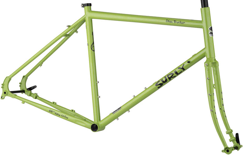 Load image into Gallery viewer, Surly-Disc-Trucker-Frameset---Pea-Lime-Soup-26-Touring-Frame-_FM1754
