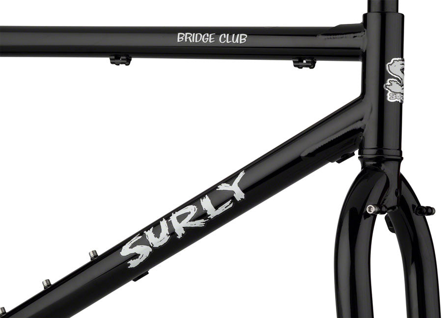 Surly Bridge Club Frameset - 27.5"/700c, Steel, Black, Small