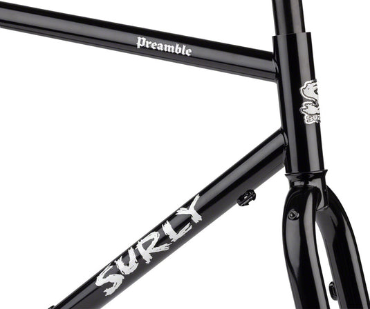 Surly Preamble Frameset - 650b, Steel, Hi-Viz Black, Small