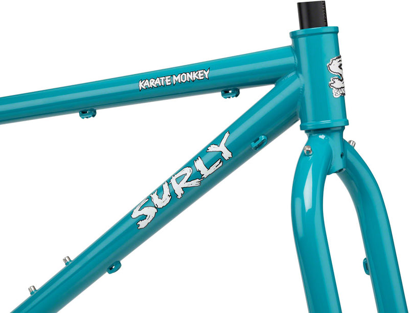 Load image into Gallery viewer, Surly Karate Monkey Frameset - 27.5", Steel, Lost at Sea Blue, Small
