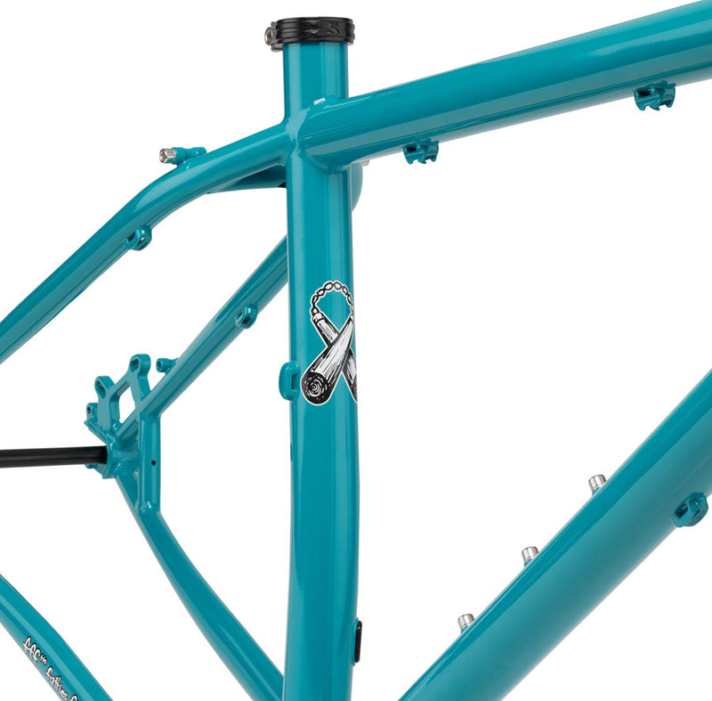 Load image into Gallery viewer, Surly Karate Monkey Frameset - 27.5", Steel, Lost at Sea Blue Blue, X-Small
