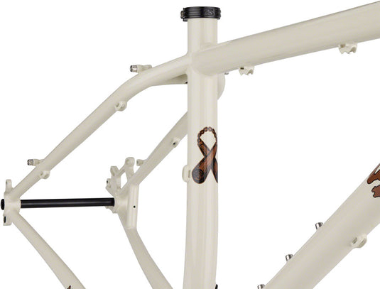 Surly Karate Monkey Frameset - 27.5", Steel, Snow Mold White, Small