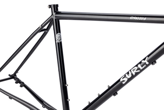 Surly Straggler Frameset - 650b, Steel, Hi-Viz Black, 52cm