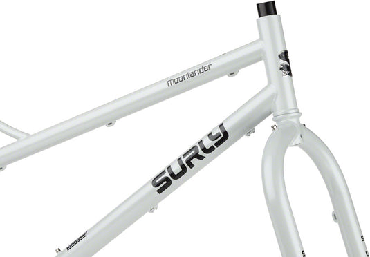 Surly Moonlander Fat Tire Bike Frameset - 24", Steel, Lunar Dust Gray, Small