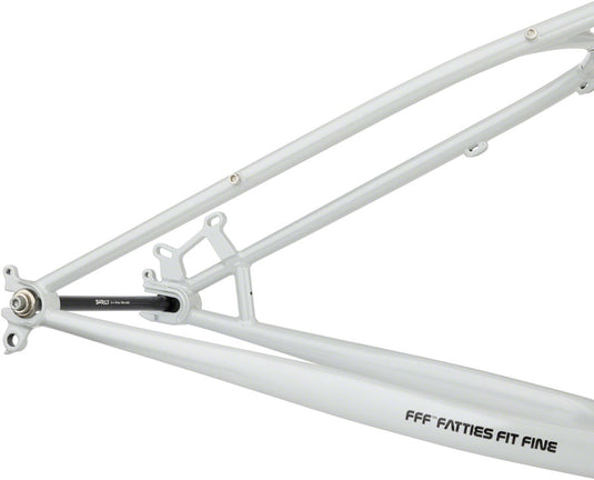 Surly Moonlander Fat Tire Bike Frameset - 24", Steel, Lunar Dust Gray, Medium