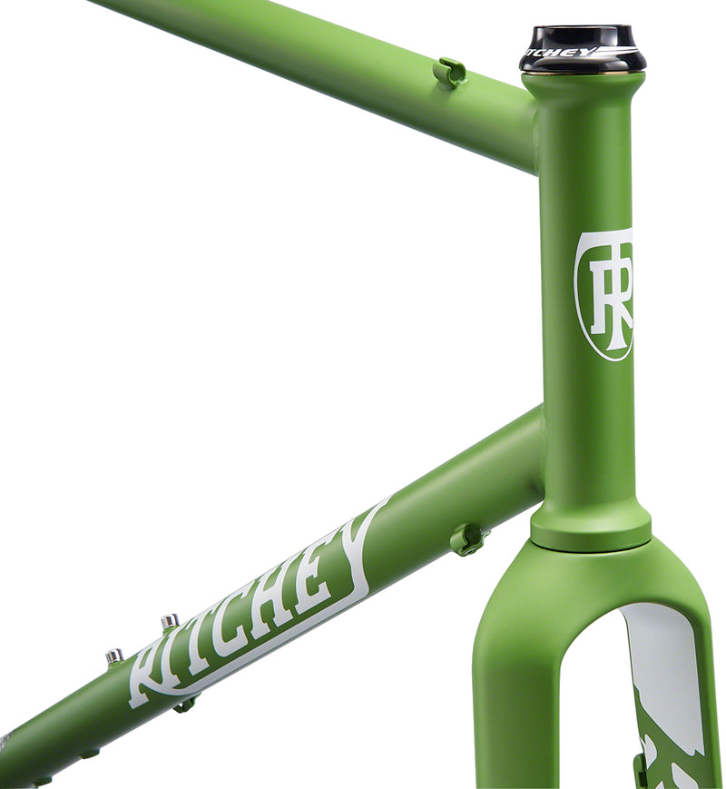 Load image into Gallery viewer, Ritchey Outback Frameset - 700c, Steel, Matte Green, Medium
