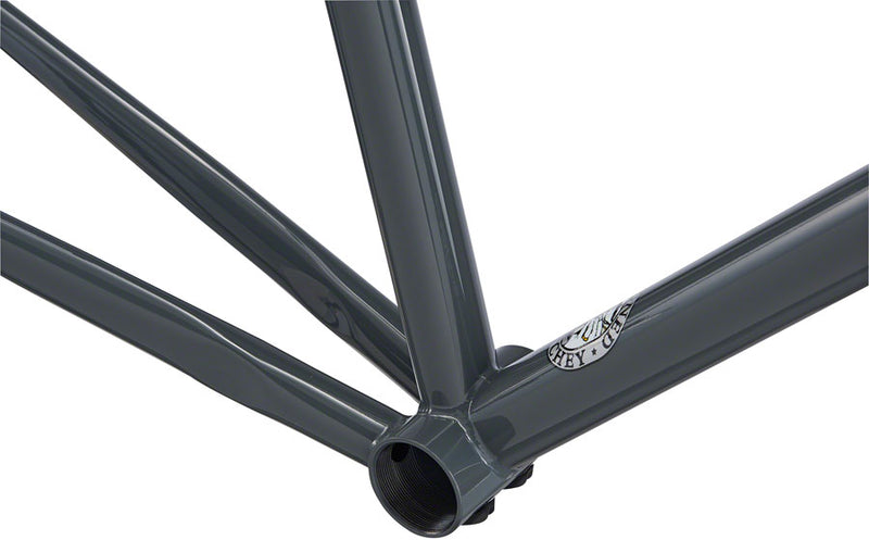 Load image into Gallery viewer, Ritchey Road Logic Frameset 700c Steel Gray Yellow 55cm Includes Carbon Fork
