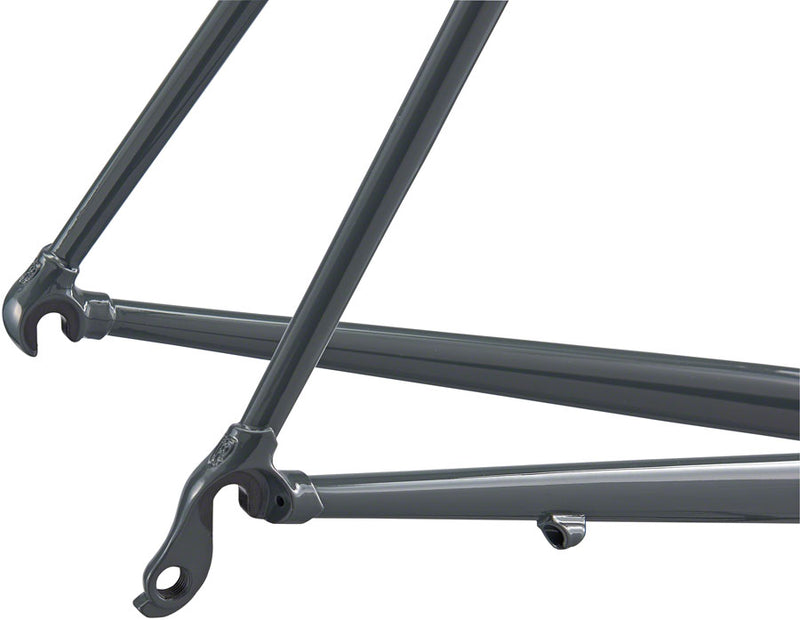 Load image into Gallery viewer, Ritchey Road Logic Frameset 700c Steel Gray Yellow 57cm Includes Carbon Fork
