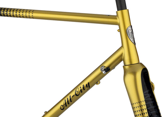 All-City Zig Zag Frameset - 700c, Steel, Golden Leopard, 49cm