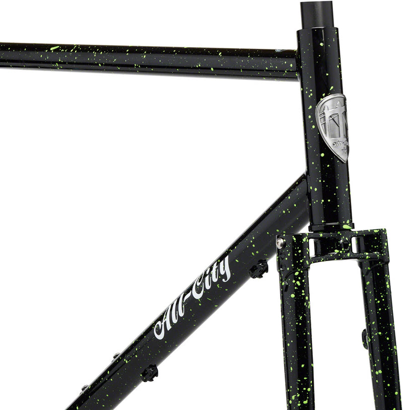 Load image into Gallery viewer, All-City Gorilla Monsoon Frameset - 650b/700c, Steel, Slimer Lime, 43cm
