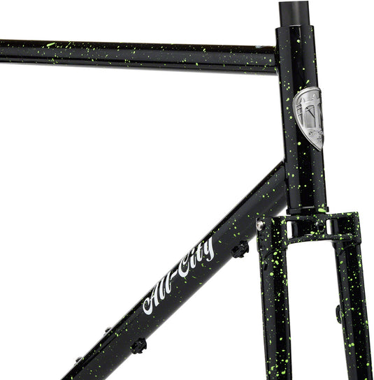 All-City Gorilla Monsoon Frameset - 650b/700c, Steel, Slimer Lime, 43cm