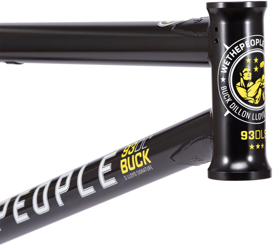 We The People Buck BMX Frame - 20.75" TT, Black