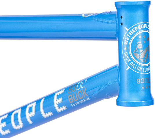 We The People Buck BMX Frame - 21" TT, Metallic Sky Blue