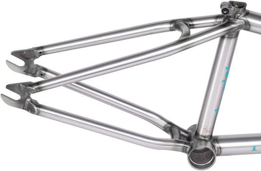 We The People Pathfinder BMX Frame - 20.75" TT, Matt Black/Raw Fade