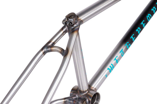 We The People Pathfinder BMX Frame - 21" TT, Matt Black/Raw Fade