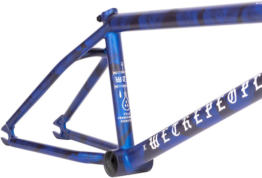 We The People Pathfinder BMX Frame - 20.75" TT, Matt Aqua Blue