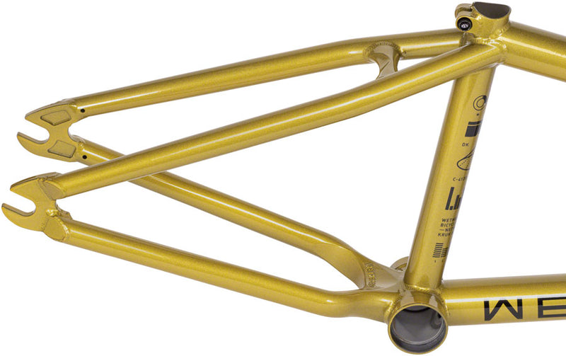 Load image into Gallery viewer, We The People Network BMX Frame - 20.8&quot; TT, Dark Gold
