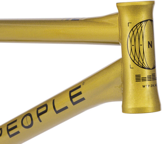 We The People Network BMX Frame - 20.8" TT, Dark Gold