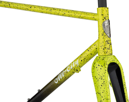 All-City Macho King A.C.E. Frameset - 700c, Steel, Yellow Fade Splatter, 49cm