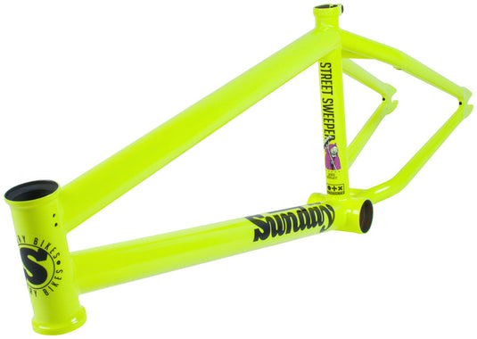 Sunday Street Sweeper BMX Frame - 20.75" TT, Flourescent Yellow