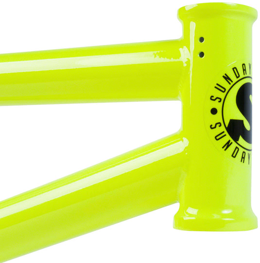 Sunday Street Sweeper BMX Frame - 20.5" TT, Flourescent Yellow