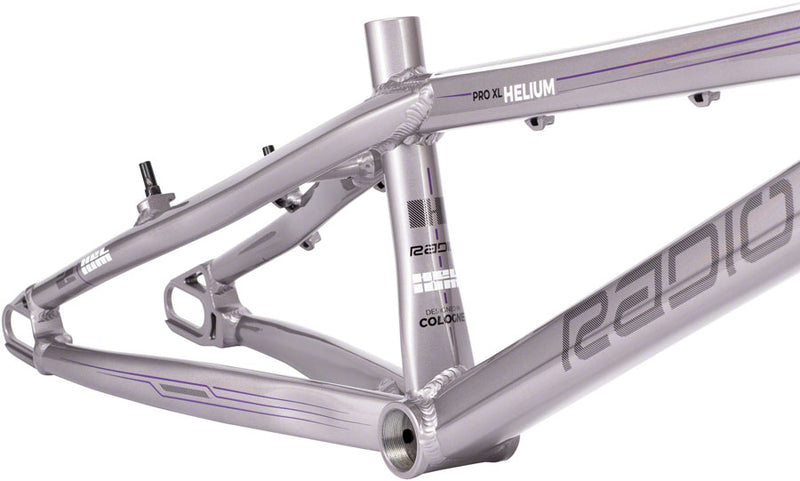 Load image into Gallery viewer, Radio BMX Raceline Helium Aluminum 20&quot; Race Frame Pro XL 21.25&#39;&#39; TT Silver

