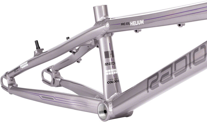 Load image into Gallery viewer, Radio BMX Raceline Helium Aluminum 20&quot; Race Frame Pro XXL 21.75&#39;&#39; TT Silver
