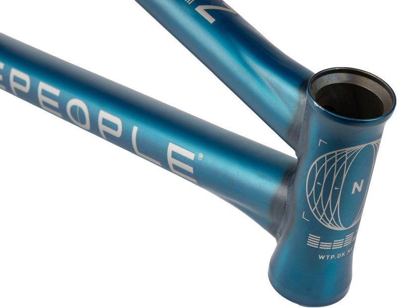 Load image into Gallery viewer, We The People Network BMX Frame - 21.1&quot; TT, Matte Translucent Teal
