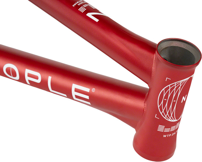 Load image into Gallery viewer, We The People Network BMX Frame - 21.1&quot; TT, Matte Metallic Red
