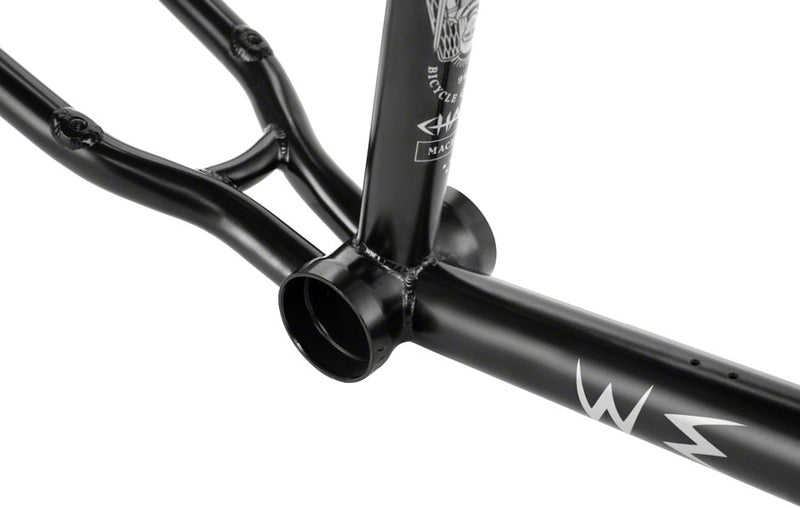 Load image into Gallery viewer, We The People Chaos Machine BMX Frame - 21.35&quot; TT, Black
