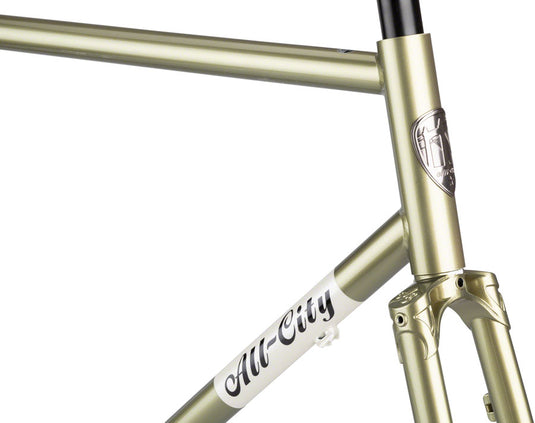 All-City Super Professional Frameset - 700c / 650b, Steel, Flash Basil, 52cm